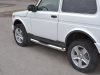 Фото Пороги труба d76 с накладкой (вариант 1) 3дв. LADA 4x4 URBAN 2014-