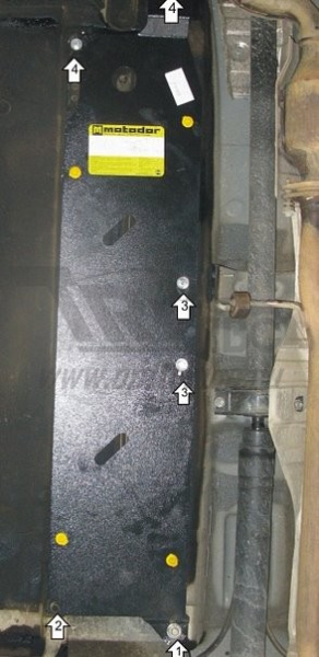 Фото Защита Motodor для топливных трубок Nissan X-Trail 2015-