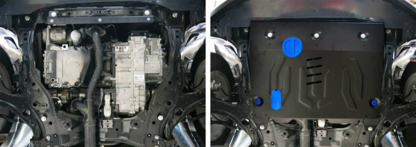 Фото Защита картера и КПП Автоброня для Ford Edge, V - 3,5 2014-