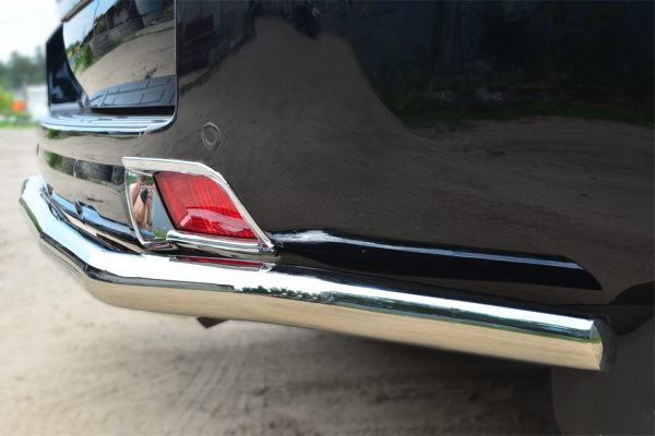 Фото Защита заднего бампера d63 (секции) TOYOTA LC Prado 150 2014-2017