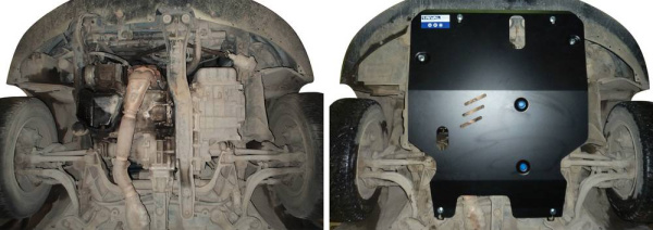 Фото Защита картера и КПП Автоброня для Mitsubishi Galant VIII EC1A 4WD, V -1,8 1996-2005