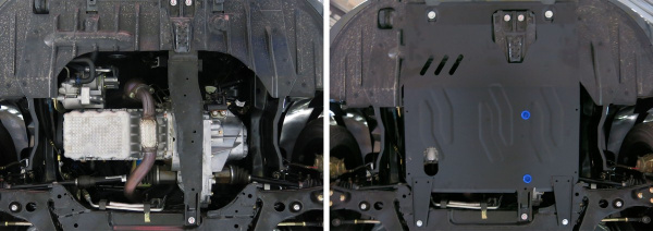 Фото Защита картера и КПП АвтоБроня для Vortex Estina МКПП 2012-2013