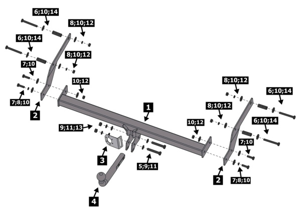 фото Фаркоп BERG для Lada XRAY I (2016-2022) "включая Cross"