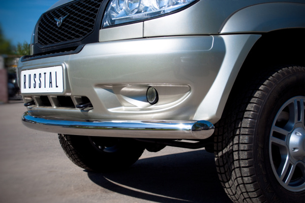 Фото Защита переднего бампера d76 (дуга) UAZ Patriot 2005-2013