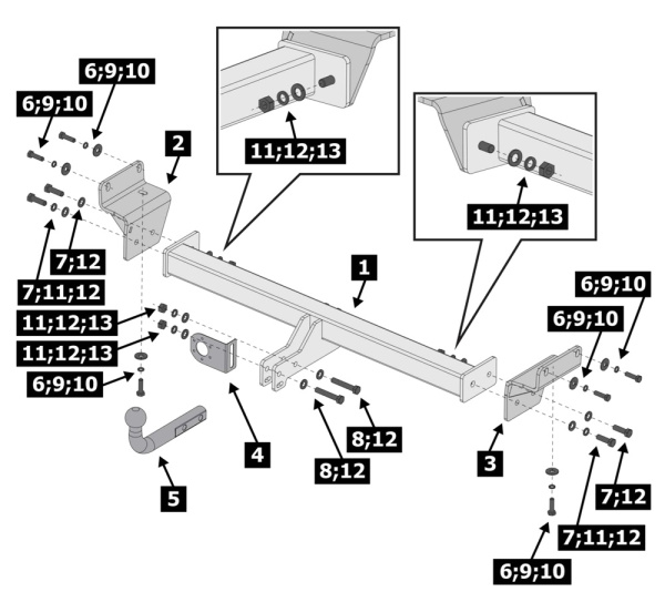 фото Фаркоп BERG для Hyundai Tucson IV (2020-) "кроме N-Line"