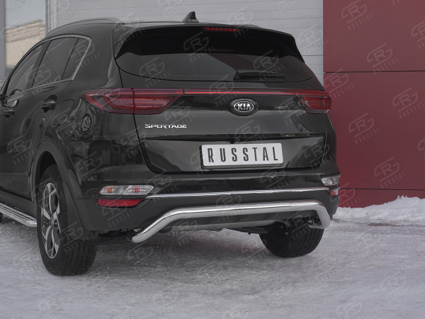 Фото Защита заднего бампера d63 волна под машину KIA SPORTAGE 2018-
