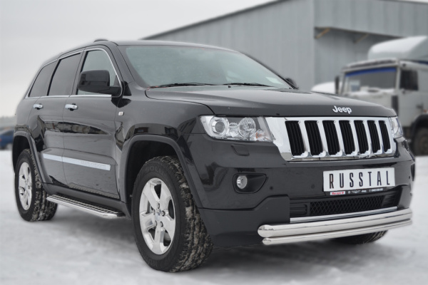 Фото Защита переднего бампера d76/42 (дуга) JEEP Grand Cherokee 2012