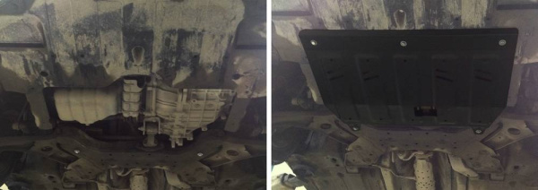 Фото Защита картера и КПП Автоброня для Hyundai Elantra V-1,6;1,8 2011-2014 2014-2016