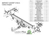 фото Фаркоп Лидер-плюс для Volkswagen SHARAN (7M) 2000-2011