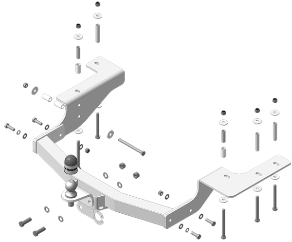 Фаркоп Мотодор полностью оцинкованный на Great Wall Hover H5 (2010-2015)