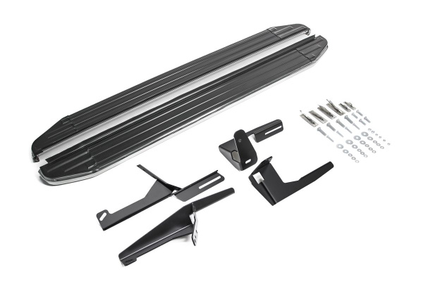 Фото Пороги алюминиевые Rival "Premium" для Changan CS35 2013-