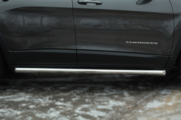 Фото Пороги труба d63 (секции) JEEP Cherokee 2014-