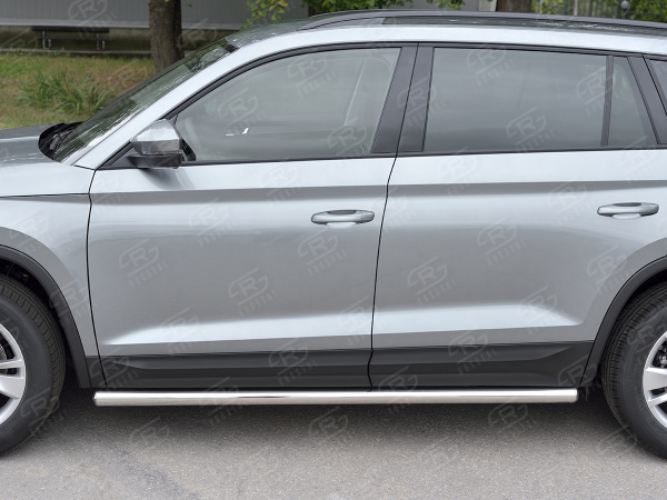 Фото Пороги труба d63 (вариант 3) SKODA KODIAQ 2017-