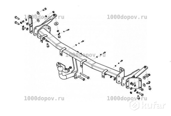 фото Фаркоп АвтоСила для VOLKSWAGEN Caddy (2004-2021)