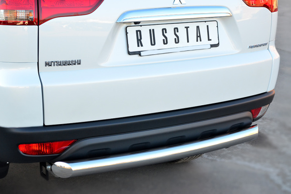 Фото Защита заднего бампера d76 (дуга) MITSUBISHI Pajero Sport 2013-2015