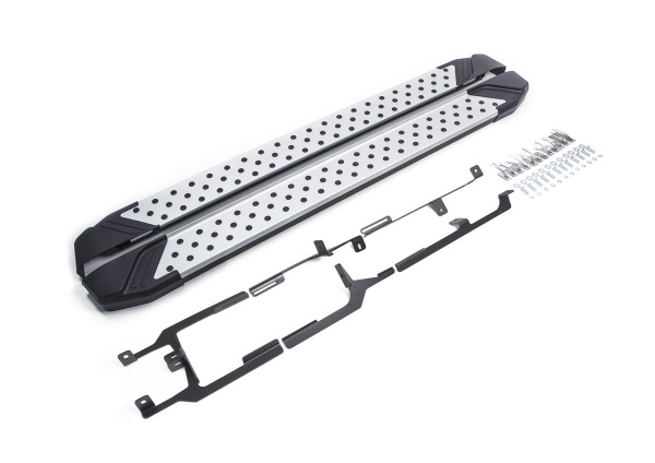 Фото Пороги алюминиевые Rival "Bmw-Style" для Volkswagen Touareg 2010-2014-