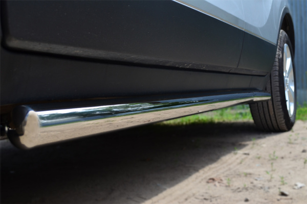 Фото Пороги труба d63 (вариант 3) OPEL MOKKA 2013-