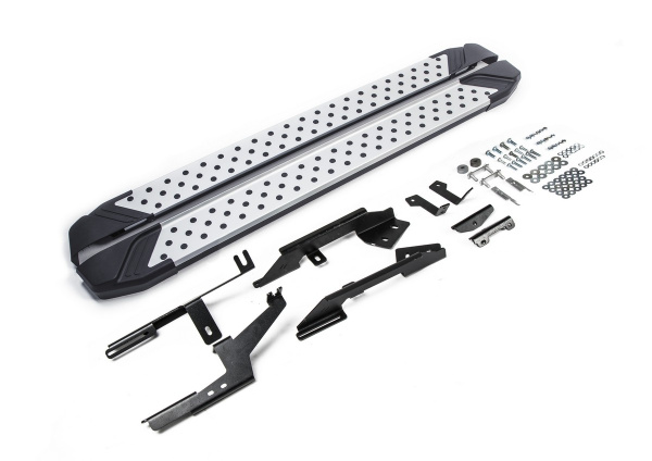 Фото Пороги алюминиевые Rival "Bmw-Style" для Renault Arkana 2019-