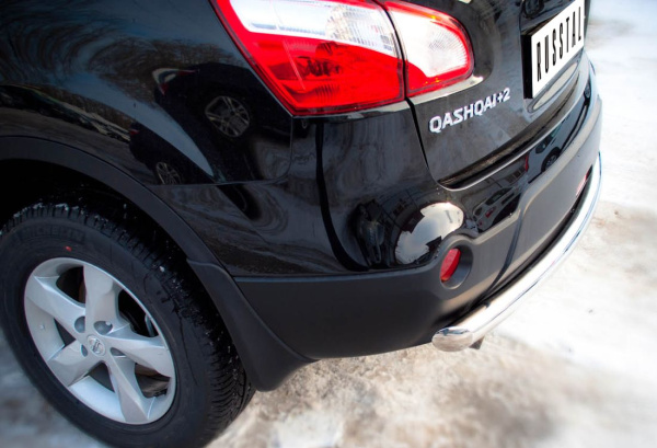 Фото Защита заднего бампера d63 (дуга) NISSAN Qashqai+2 2010-2013