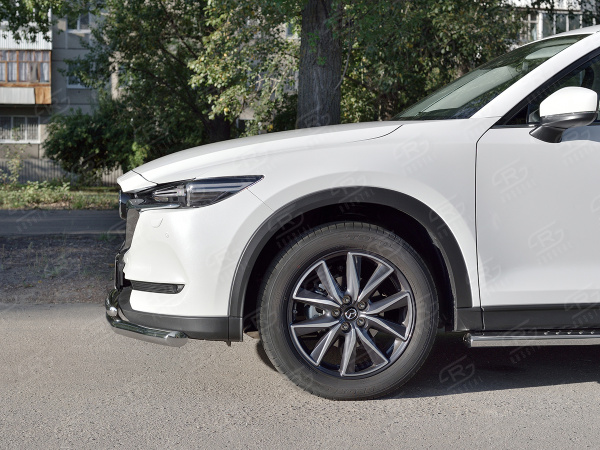 Фото Защита переднего бампера d63 секции-d42 дуга MAZDA CX-5 2017-