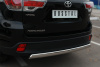 Фото Защита заднего бампера d75х42 (дуга) TOYOTA Highlander 2014-2016