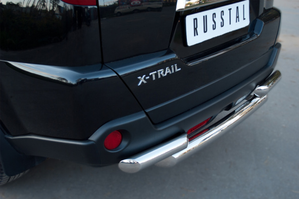 Фото Защита заднего бампера d76/63 NISSAN X-Trail 2011-2014