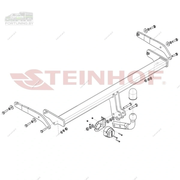 Фаркоп Steinhof (Польша) для Audi A3 IV «8Y» (2020-) «хэтчбек/ седан»