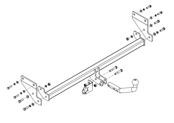фото Фаркоп AvtoS для KIA Soul III с 2019-