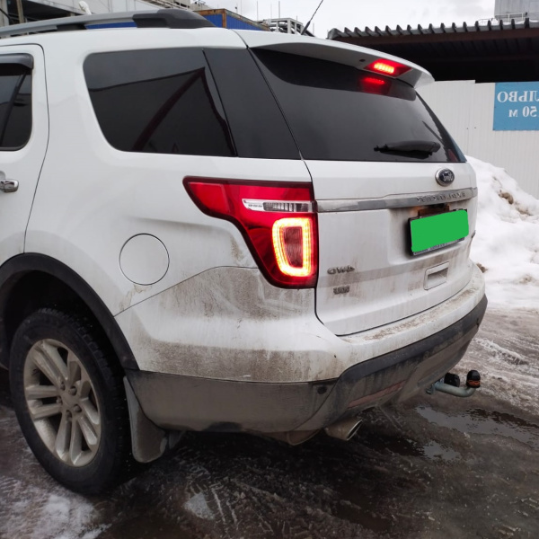 Фаркоп Мотодор с оцинкованным шаром на Ford Explorer V (2010-2019)