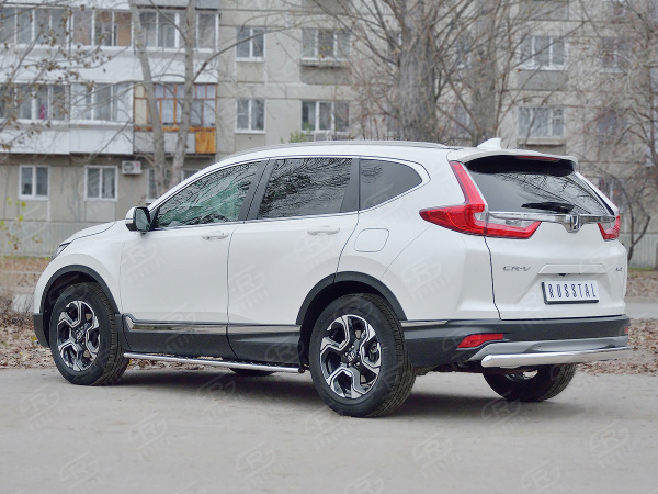 Фото Защита заднего бампера d75х42 дуга HONDA CR-V 2017-