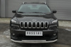 Защита переднего бампера d63 (секции) d42 (дуга) JEEP Cherokee 2014-