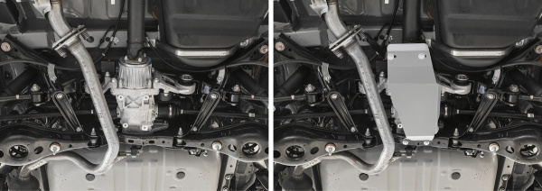 Фото Защита редуктора Rival для Lexus NX 200/200t 4WD 2014-2017, алюминий 4 мм, с крепежом, 333.3216.1