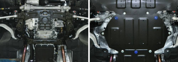 Фото Защита картера Автоброня для Hyundai Genesis 4WD V-3,0;3,8 2014-2016/Genesis G90 4WD V-3,3 2016-/Genesis G80 4WD V-2.0, часть 2