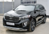 Фото Пороги труба d63 (вариант 3) KIA SORENTO PRIME CRDI 2015-2018