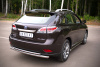 Фото Защита заднего бампера d63/42 с подъемом (дуга) Lexus RX270/350/450 2009-2012