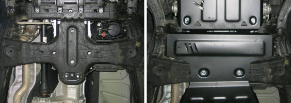 Фото Защита КПП Автоброня для Volkswagen Amarok, V - 2.0d 2016-