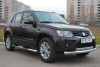 Фото Пороги труба d76 с накладками (вариант 1) SUZUKI Grand Vitara 5 дв. 2012-2016