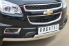 Фото Защита переднего бампера 75х42 (дуга) 75х42 (дуга) CHEVROLET Trailblazer 2012-