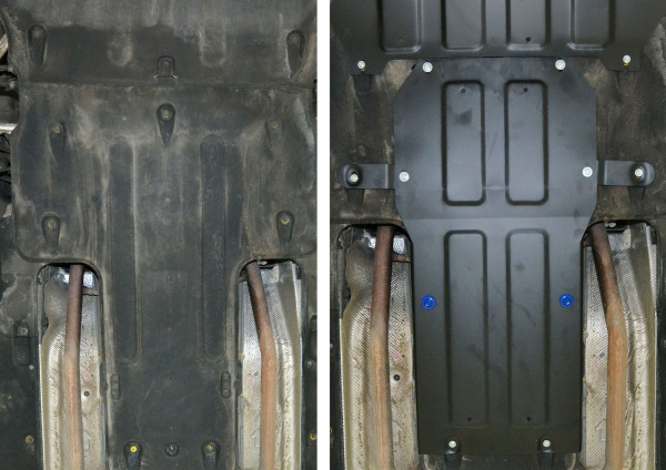 Фото Защита КПП АвтоБроня для Hyundai Genesis RWD 2014-2017