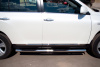 Фото Пороги труба d76 с накладками (вариант 3) TOYOTA Highlander 2010-2013