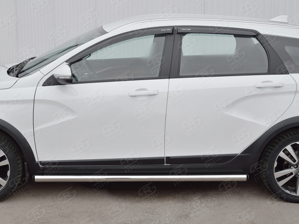Фото Пороги труба d63 (вариант 2) LADA VESTA SW CROSS 2017-