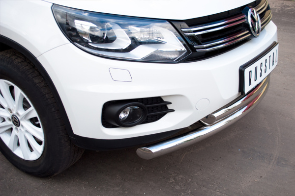 Фото Защита переднего бампера d63/63 VOLKSWAGEN Tiguan Track & Field 2011-2016