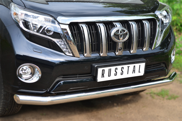 Фото Защита переднего бампера d76 (секции) TOYOTA LC Prado 150 2014-2017