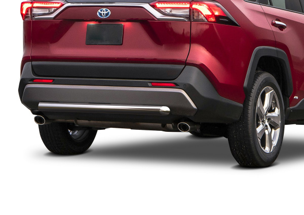 Фото Защита заднего бампера d57 Rival для Toyota Rav4 V XA50 2019-н.в.