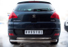 Защита заднего бампера d63 (дуга) PEUGEOT 3008 2009-2013