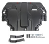 Защита картера двигателя и кпп Автоброня для Seat Altea, V - 1,6i; 2,0TDI; 2,0TSI 2004-2014