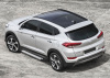 Пороги алюминиевые Rival "Silver" для Hyundai Tucson 2015-