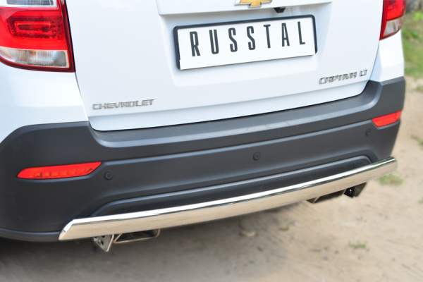 Фото Защита заднего бампера d75х42(дуга) CHEVROLET Captiva 2013-2016