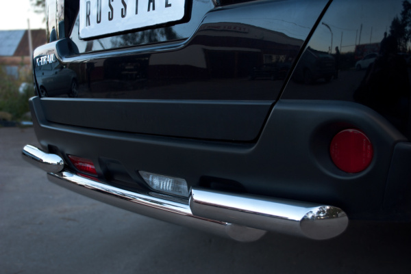 Фото Защита заднего бампера d63/63 NISSAN X-Trail 2011-2014