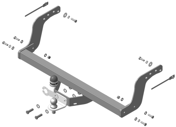 Фаркоп Мотодор с оцинкованным шаром на Great Wall Poer (2021-)